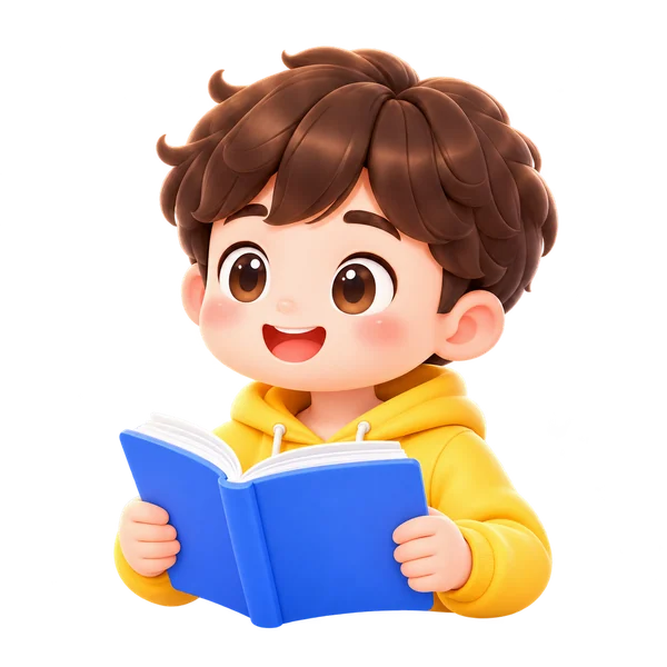 捧着蓝色书本的知序学习伙伴